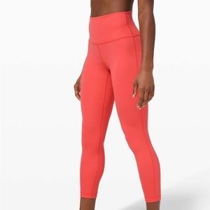 Lululemon Wunder Under High-Rise 7/8 Tight *Luxtreme 25" Watermelon Red